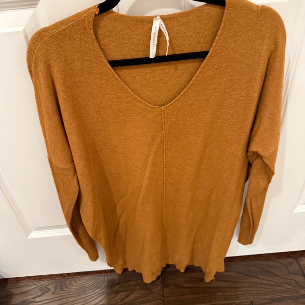 Women's Long Sleeve Top in Warm Brown